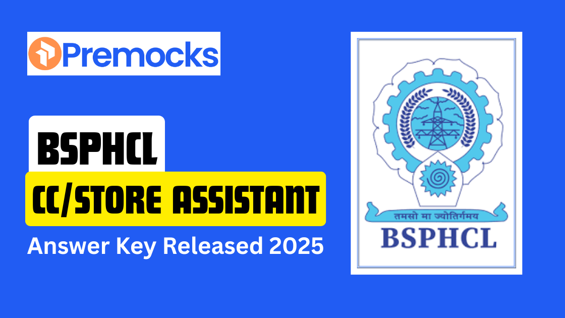 BSPHCL CC Store Assistant Answer Key Released 2025